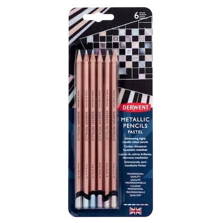Artisanat Usa Metallic Color Pencil Set, Assorted Color, 6PK AR3736133